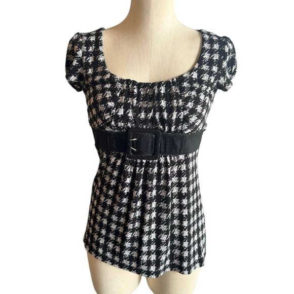 Y2K Belted Speechless Babydoll Blouse size Small - Picture 2 of 7